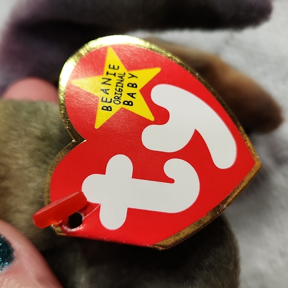 🕸Vintage Ty Beanie Baby Original Claude 1996 Tie Dye  Crab - Picture 8 of 11